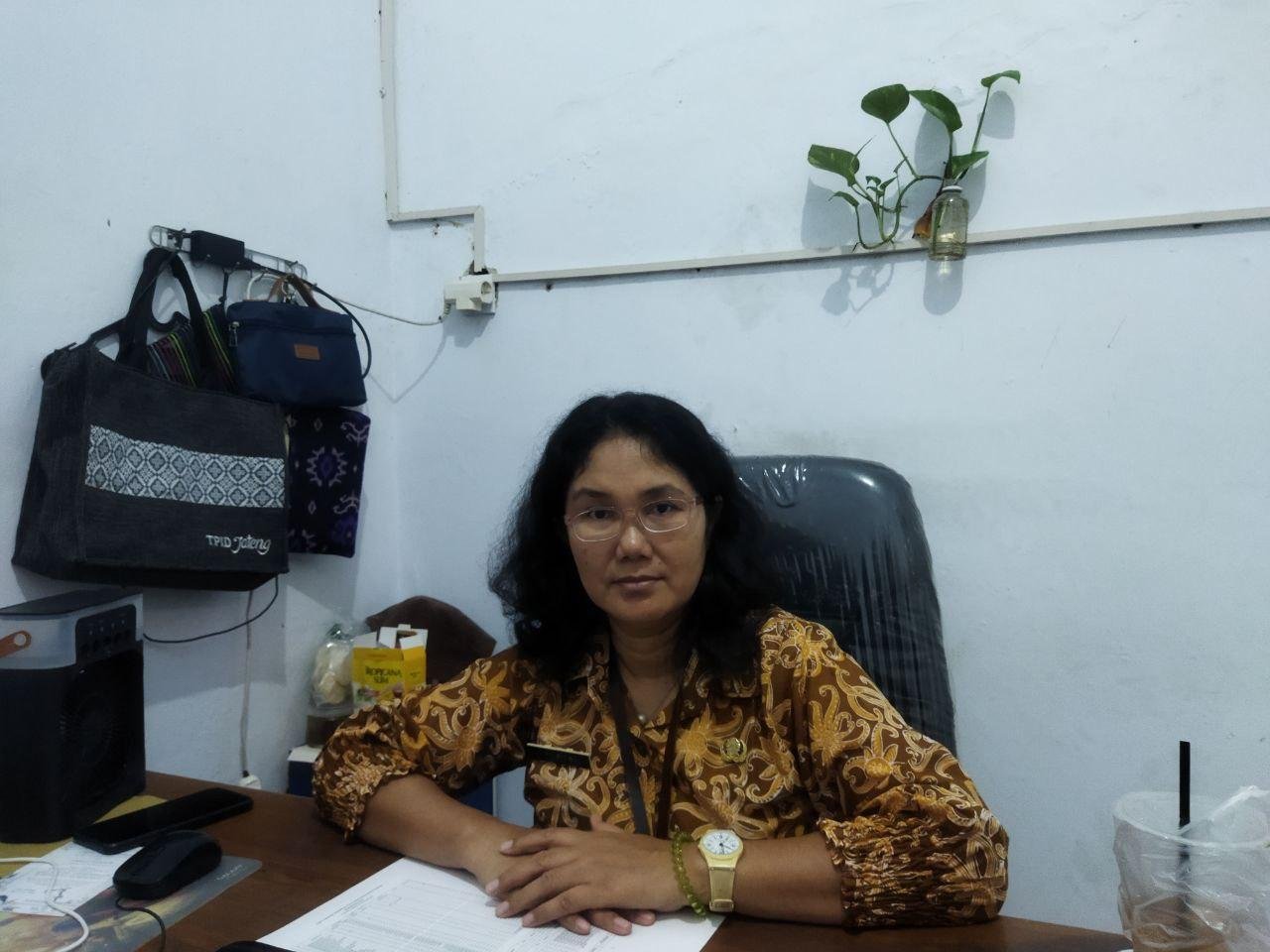Foto : Kepala Bidang (Kabid), Ketersediaan dan Kerawanan Pangan Disketapang Kabupaten Pati, Alfianingsih Firmanwigati. (Sumber. Mitrapost.com/Ilham)