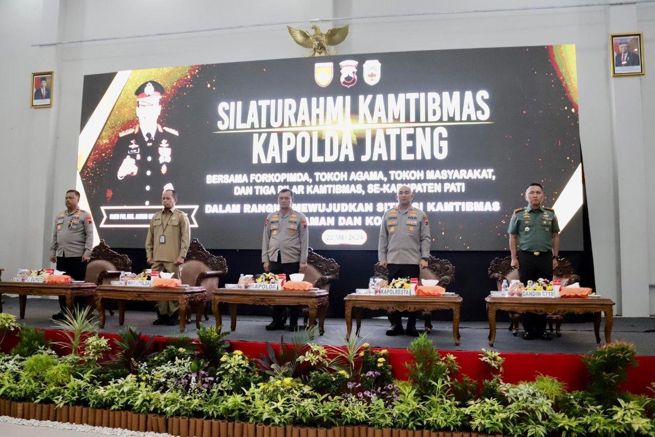 Foto: Safari Kamtibmas Kapolda Jateng Irjen Pol Ahmad Luthfi di Pati (Sumber: mitrapost/kafi)