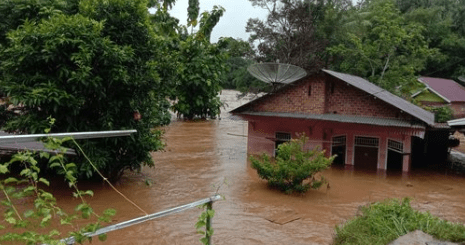 Foto: Banjir di Lubuklinggau, Sumsel (Sumber: Istimewa)