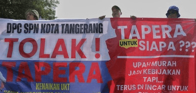 Foto: Demo buruh tolak PP tentang Tapera (Sumber: Istimewa)