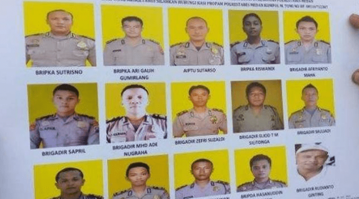 Selebaran 15 polisi jadi DPO diduga terlibat pelanggaran kode etik dan pidana (Dok. Polda Sumut)