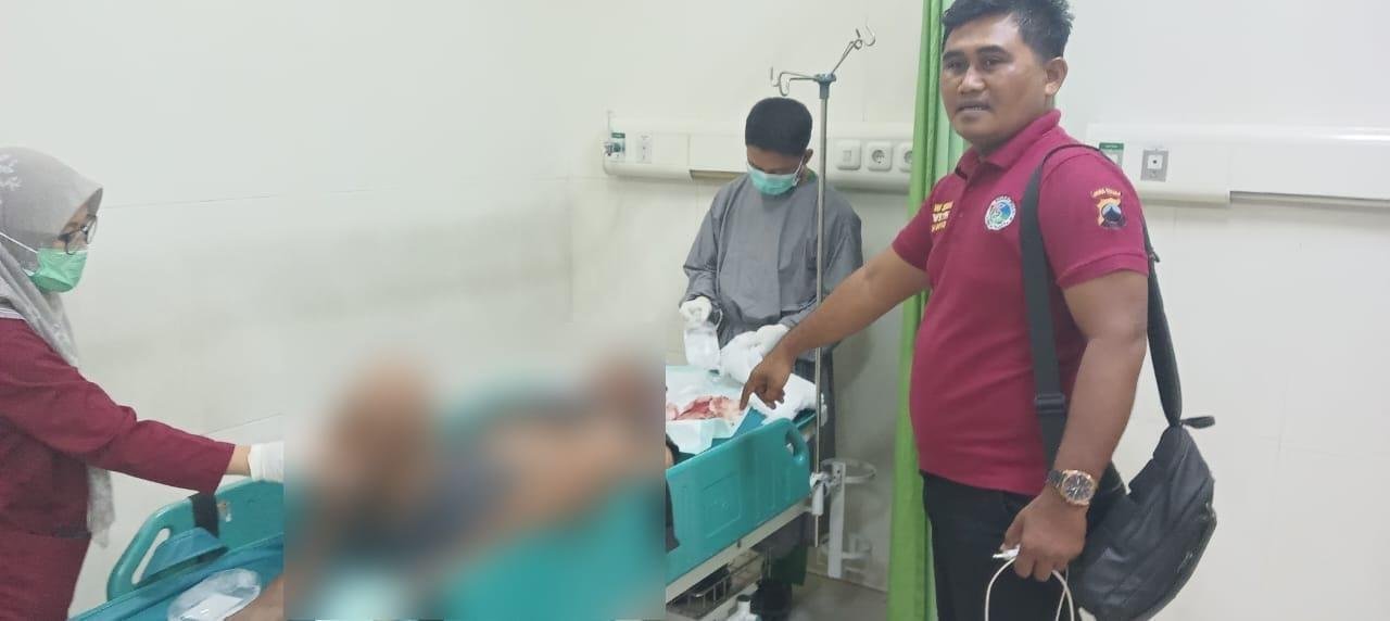 Foto: Salah satu korban pengeroyokan (Sumber: Polres Pati)