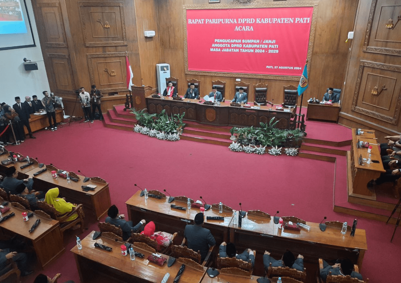 Sah! 50 Anggota DPRD Pati Masa Jabatan 2024-2029 Resmi Dilantik Pelantikan Anggota DPRD Pati