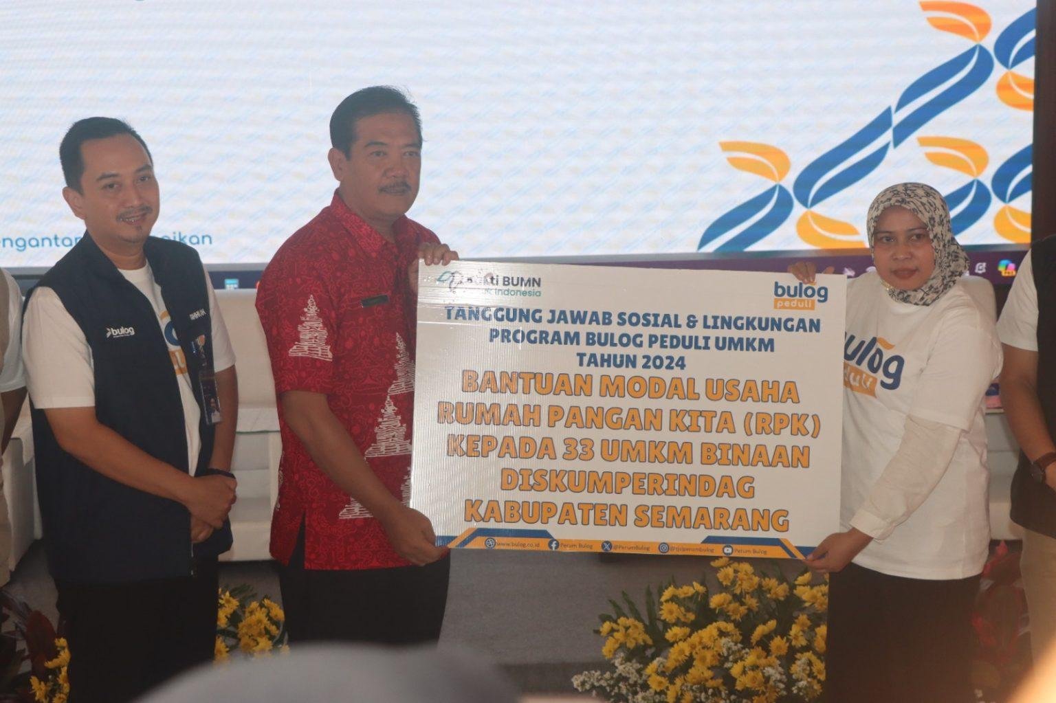 33 UMKM di Kabupaten Semarang Dapat Bantuan dari Bulog (Dok. Pemprov Jateng)