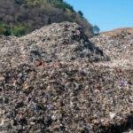 Mountains of garbage in landfills in TPA Piyungan, Yogyakarta, Indonesia.