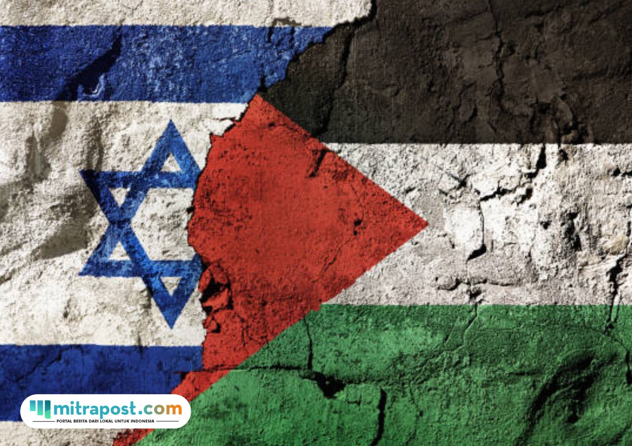 Ilustrasi Israel dan Palestina/istock