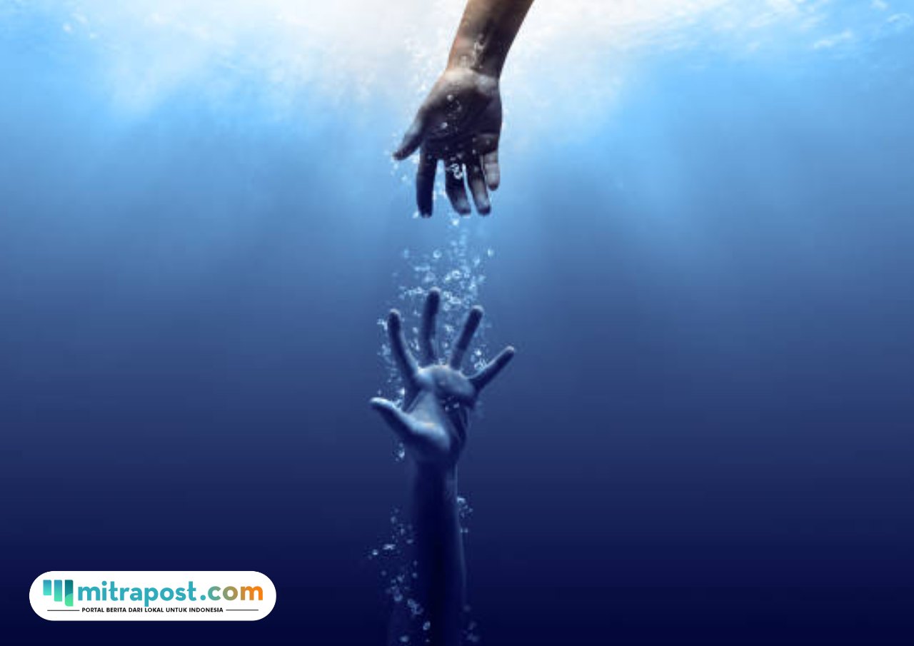 Ilustrasi korban terseret arus/istock