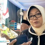 Foto : Anggota Komisi D DPRD Kabupaten Pati, Endah Sri Wahyuningati ditemui di Kecamatan Sukolilo saat kegiatan meron belum lama ini. (Sumber. Mitrapost.com/ Ilham)