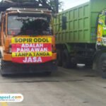 Foto : Demo truk Odol di Jalan Lingkar Selatan Pati, Kamis (19/06/2025). (Sumber. Mitrapost.com/ Ilham)