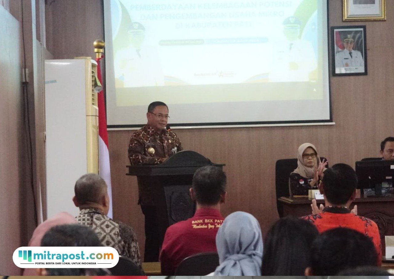 Foto : Kegiatan bertajuk Pelatihan Pemberdayaan Kelembagaan Potensi dan Pengembangan Usaha Mikro di ruang Penjawi Setda Kabupaten Pati, Kamis (26/06/2025). (Dok. Humas Pemkab Pati)