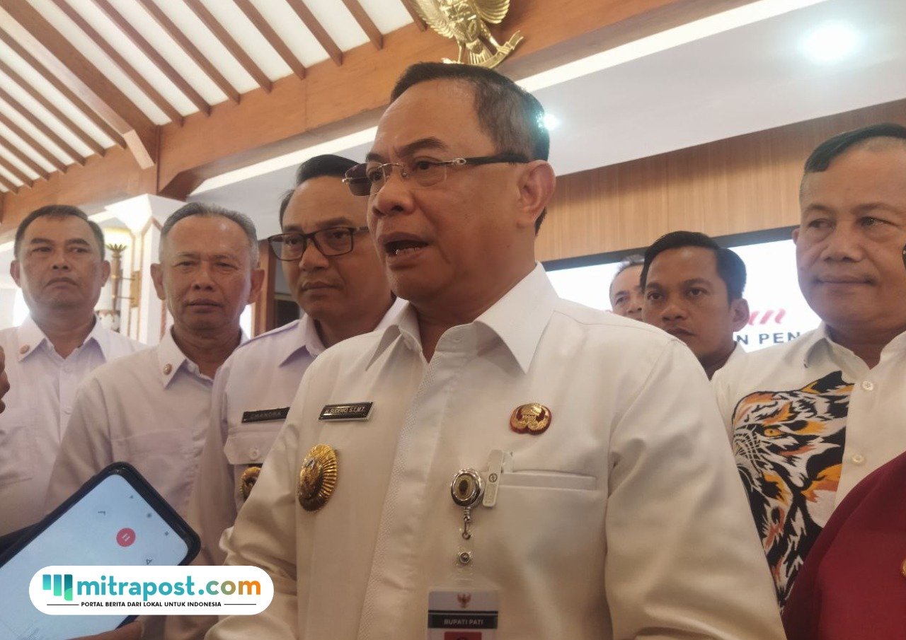 Foto : Bupati Pati Sudewo ditemui di Pendopo, Rabu (25/06/2025). (Sumber. Mitrapost.com/ Ilham)