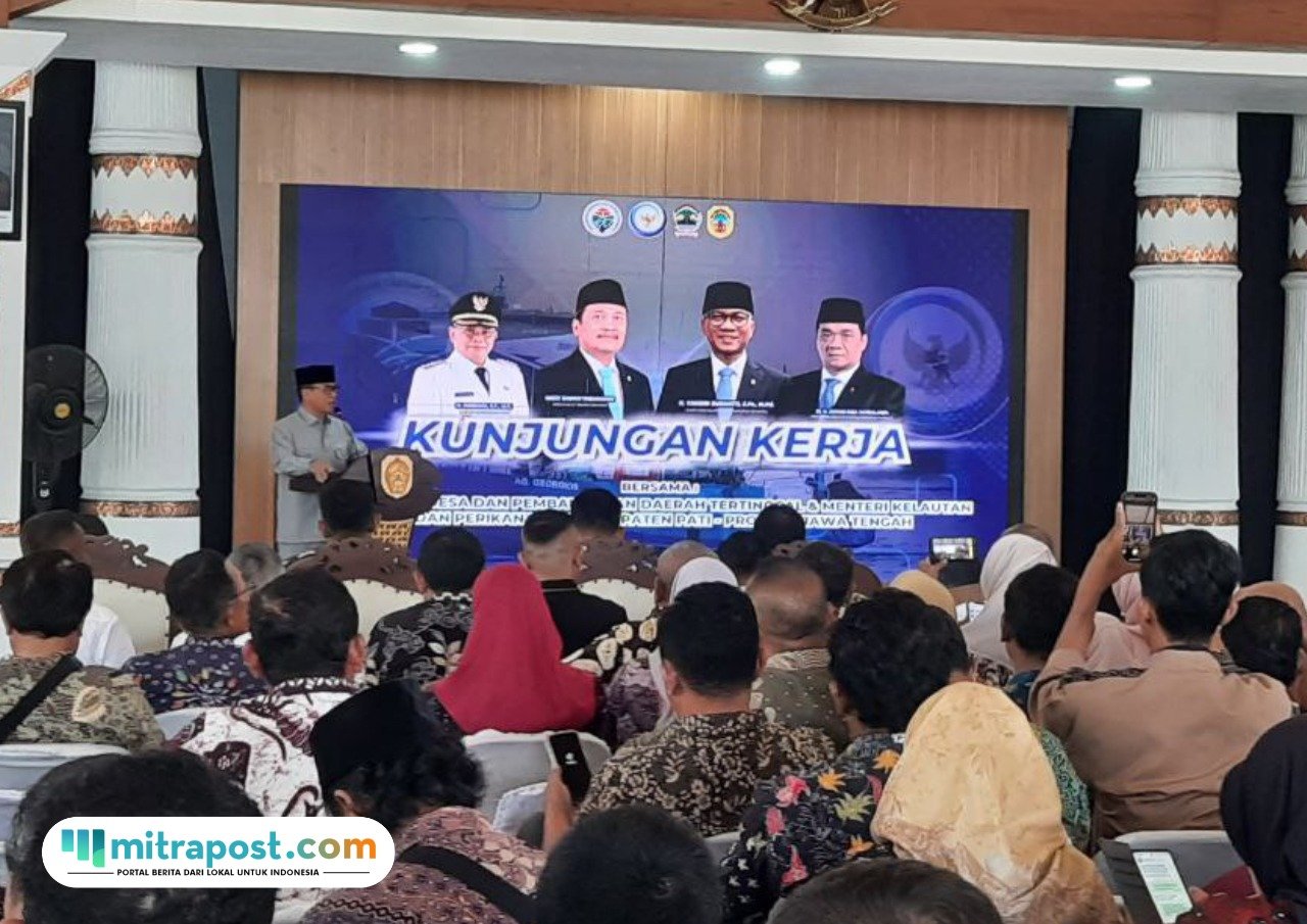 Foto: kegiatan kunjungan kerja Menteri Desa dan Pembangunan Daerah Tertinggal (Mendes PDT) dan Wamendes PDT di Pendopo Kabupaten Pati pada Kamis (24/7/2025) (Mitrapost.com/ Kafi)