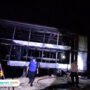 Foto : Anggota Damkar Pos 2 Kecamatan Kayen tengah memadamkan api di kandang ayam broiler Kecamatan Sukolilo Pati, Kamis (03/07/2025) (Dok. Damkar Pos 2 Kayen Pati)