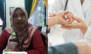 Foto : Kepala Bidang Kesehatan Masyarakat Dinkes Kabupaten Pati, Etty Irrianingrum (kiri) (Sumber. Mitrapost.com/ Ilham)