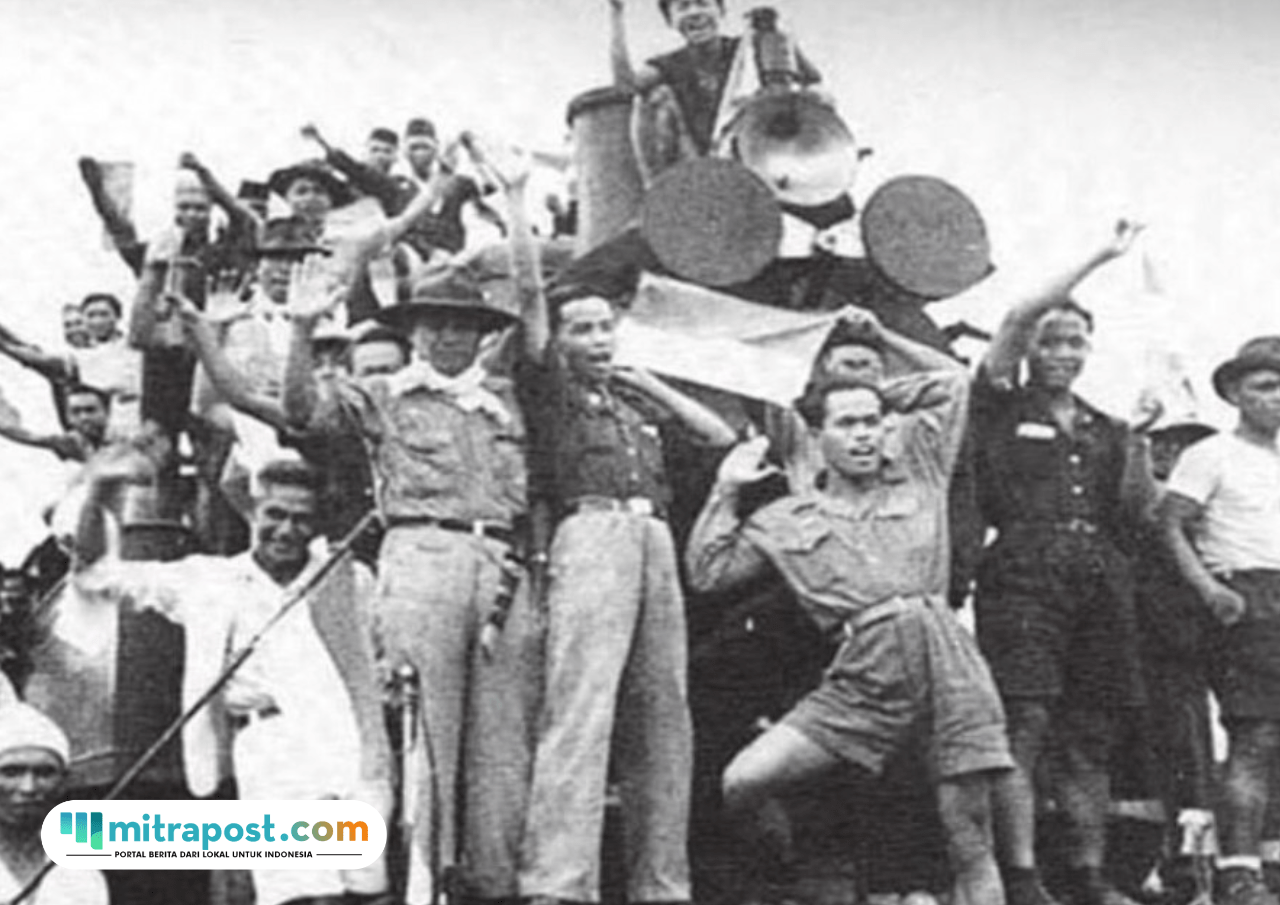 Foto: Pertempuran 10 November 1945 (sumber: Dinas Kebudayan Daerah Istimewa Yogyakarta)