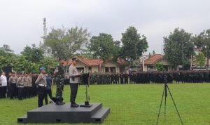 Foto: Personel gabungan gelar apel di Brimob Pati pada Selasa (12/8/2025) (Mitrapost.com/ Kafi)