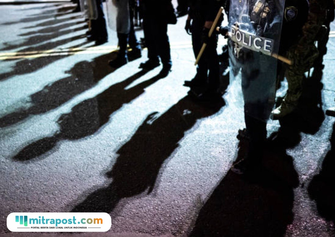 Ilustrasi polisi pengamanan demo/istock