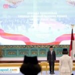 Pasukan Pengibar Bendera Pusaka (Paskibraka) di Istana Negara, Jakarta, Sabtu (16/08/2025)/setneg