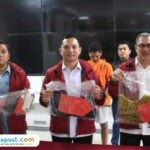 Konferensi pers kasus tindak pidana pemerkosaan yang disertai pencurian dengan kekerasan di wilayah hukum Polsek Batam Kota/ tribratanews