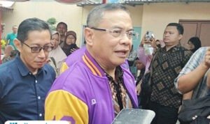Foto : Bupati Pati Sudewo saat Pelepasan Peserta Raimuna Daerah XIII Kwarda Jawa Tengah tahun 2025 di Kwarcab Pati, Jum'at (22/08/2025). (Sumber. Mitrapost.com/ Ilham)