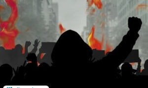 Ilustrasi demo anarkis/istock