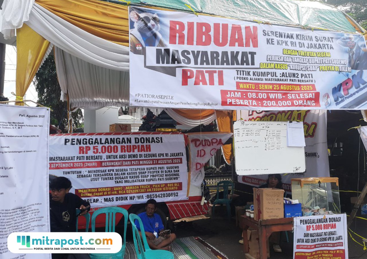 Foto: Posko Masyarakat Pati Bersatu (Mitrapost.com/ Kafi)