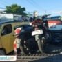 Foto : Dua kendaraan diangkut mobil polisi karena terlibat kecelakaan lalu lintas di Jalan Pati-Kayen turut Desa Jatiroto, Selasa (26/08/2025). (Dok. Satlantas Polresta Pati)
