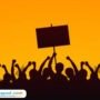 Ilustrasi demo buruh/istock