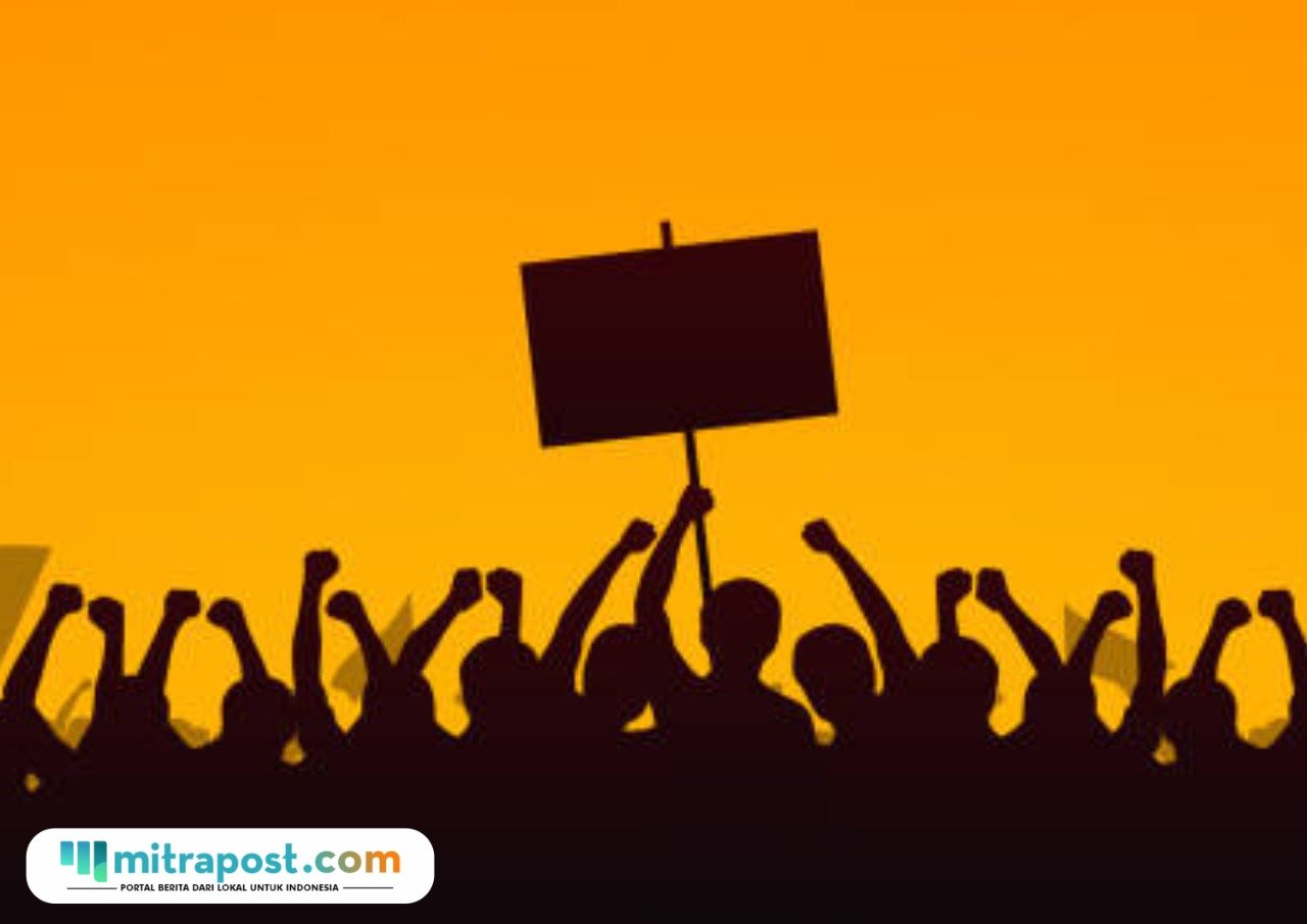 Ilustrasi demo buruh/istock