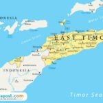 Peta perbatasan Indonesia-Timor Leste/istock
