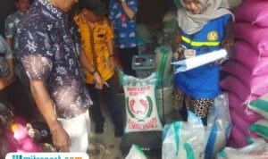 Foto : Pengecekan Beras beberapa waktu lalu di pasar Sleko II Kecamatan Pati Kabupaten Pati. (Sumber. Mitrapost.com/ Ilham)