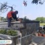 Foto: Alun-Alun Simpang Lima Pati kembali diperbaiki usai dibongkar beberapa hari lalu (Mitrapost.com/ Kafi)