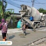 Foto: jalan Juwana - Jetak sedang dilakukan rehabilitasi (Mitrapost.com/ DPUPR Pati)