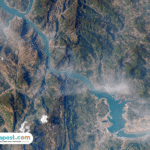 Foto: potret Three Gorges Dam dari luar angkasa (sumber: earth observatory NASA)