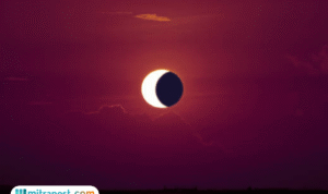Foto: ilustrasi Gerhana Matahari Parsial (sumber: istock)