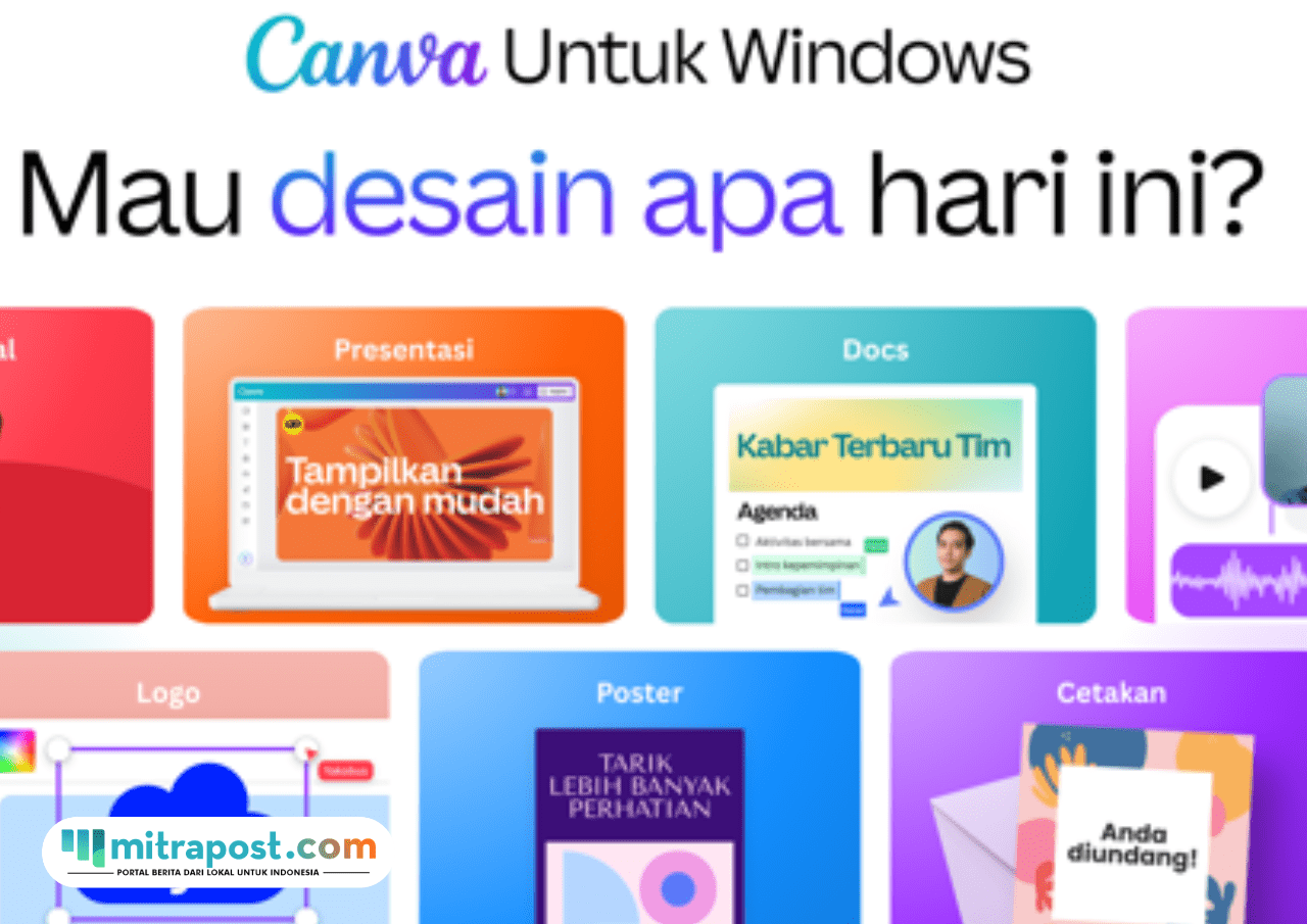 Foto: tampilan perangkat lunak Canva (sumber: Microsoft Store)