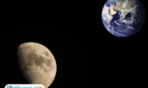 Foto: ilustrasi jarak Bulan dan Bumi (sumber: istock)