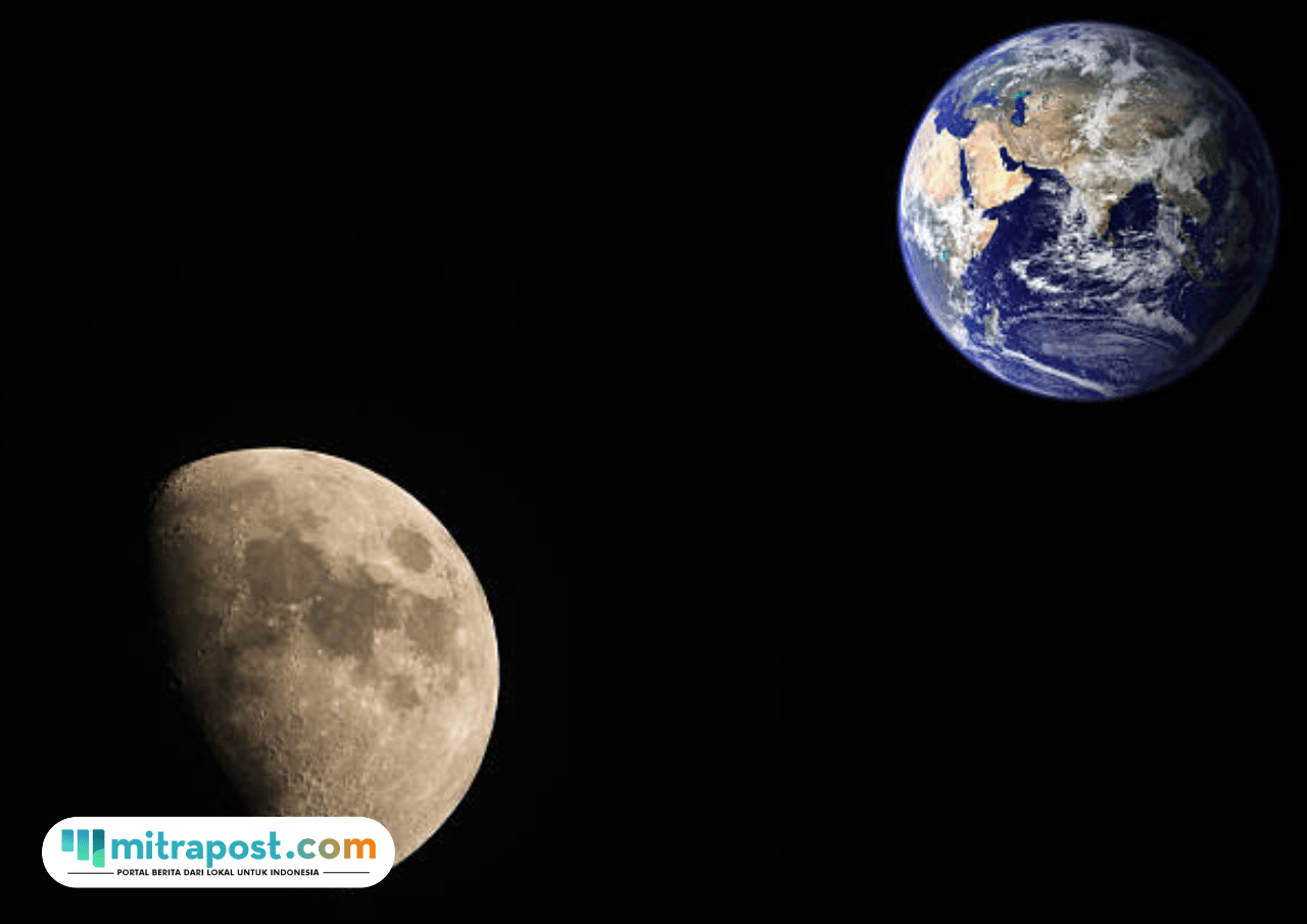 Foto: ilustrasi jarak Bulan dan Bumi (sumber: istock)