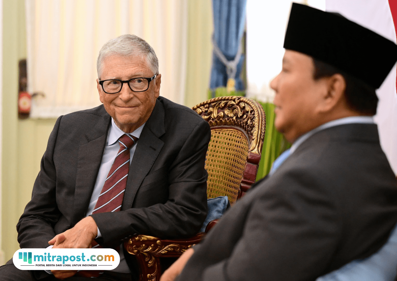 Foto: Bill Gates bersama Presiden Prabowo Subianto (sumber: Sekretariat Negara)