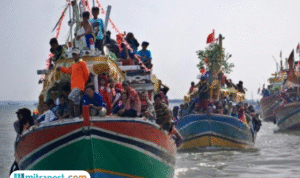 Foto: ilustrasi sedekah Laut (sumber: istock)