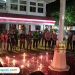 Foto : Suasana di halaman Pendopo Kabupaten Pati, Minggu (31/08/2025) malam. (Dok. Pribadi dari Masyarakat Pati)