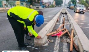 Foto: Satlantas Polresta Pati saat olah TKP kecelakaan di Jalan Raya P. Sudirman, Desa Margorejo, Kecamatan Margorejo (Mitrapost.com/ Satlantas Polresta Pati)