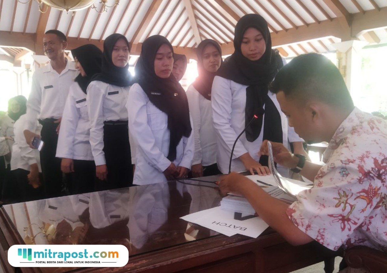 Foto : Pelantikan PPPK bulan Maret 2024 lalu di Pendopo Kabupaten Pati. (Sumber. Mitrapost.com/ Ilham)