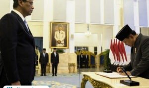 Purbaya Yudhi Sadewa saat dilantik jadi Menkeu/Instagram @presidenrepublikindonesia