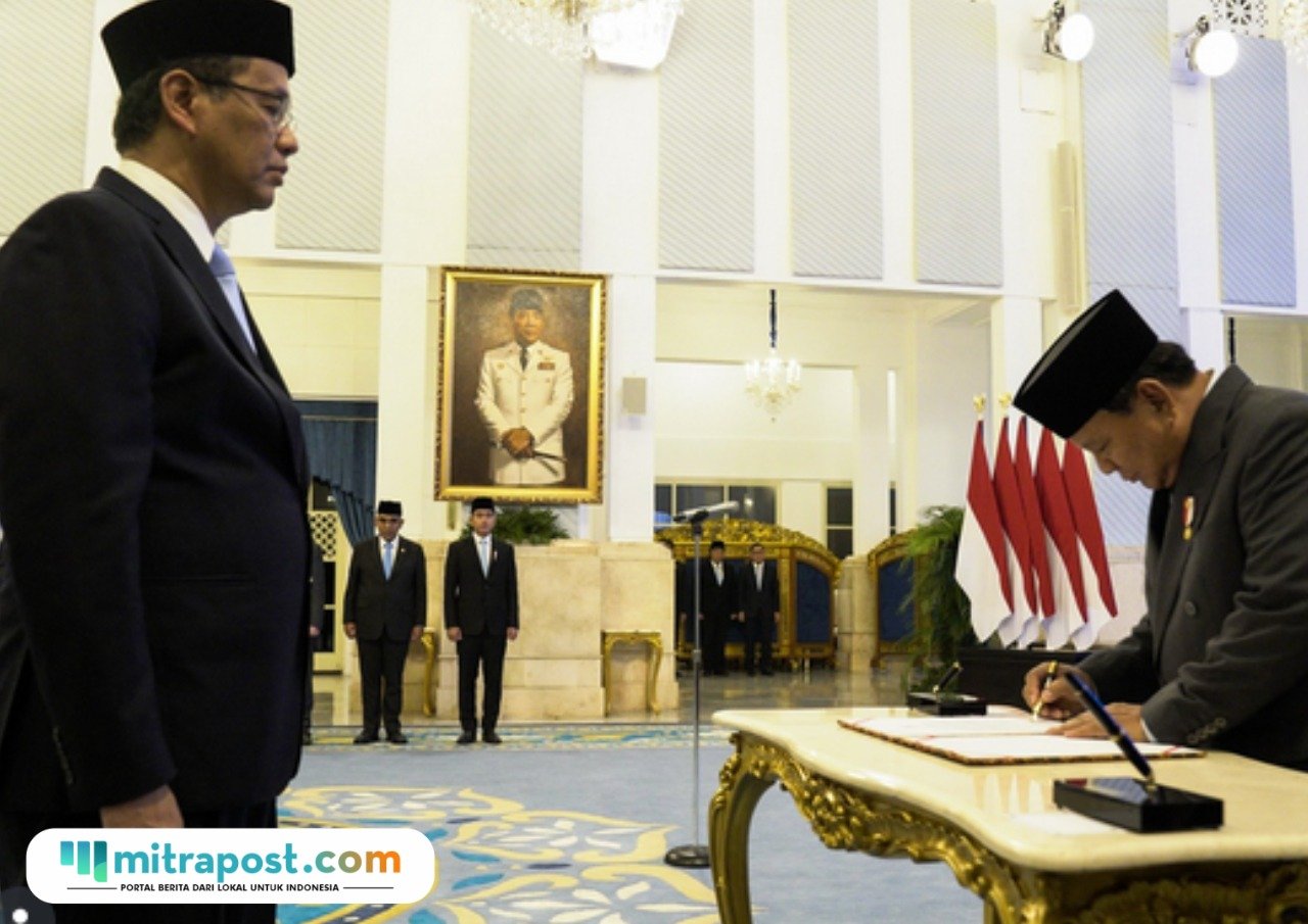 Purbaya Yudhi Sadewa saat dilantik jadi Menkeu/Instagram @presidenrepublikindonesia