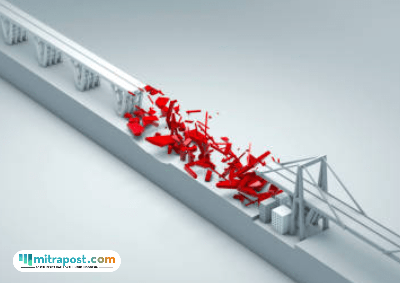 5 Pekerja Terjatuh dan Luka-luka Buntut Jembatan Kalierang Tegal Ambruk