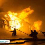 kebakaran Gudang Sembako di Pasar Surade Sukabumi Terbakar Sejak Tengah Malam Hingga Dini Hari