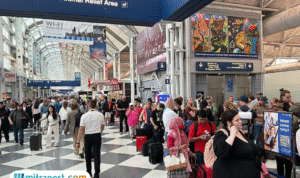 Foto: Potret di Bandara Internasional O'Hare Chicago AS (sumber: istock)