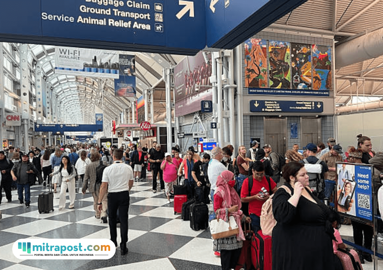 Foto: Potret di Bandara Internasional O'Hare Chicago AS (sumber: istock)
