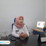 Foto: Kabid PPTK Disnaker Pati, Sri Yuni Harti ketika diwawancarai awak media (Mitrapost.com/ Kafi) Foto: Kabid PPTK Disnaker Pati, Sri Yuni Harti ketika diwawancarai awak media (Mitrapost.com/ Kafi)